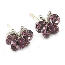 新光施華洛水晶蝶花耳釘 珠寶與健身的完美結合